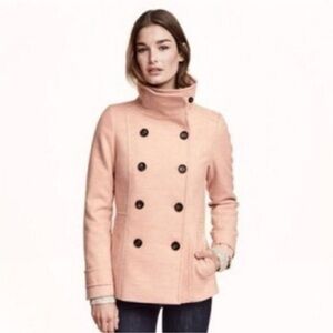 H&M Pink Pea Coat